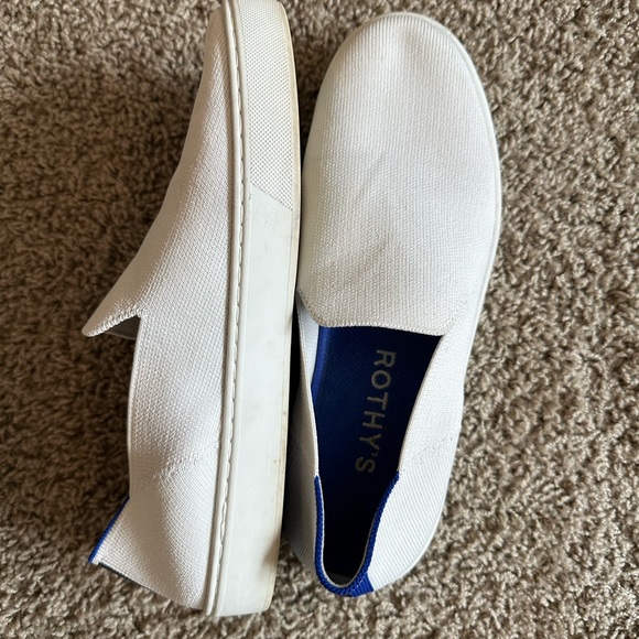 Rothy's White Loafers Slip-On Shoes - Picture 2 of 6